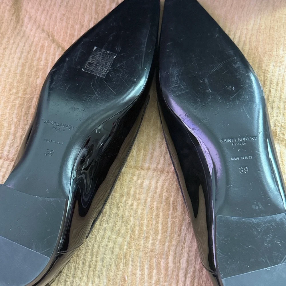 Saint Laurent - Blade patent leather ballet flats - Picture 8 of 8